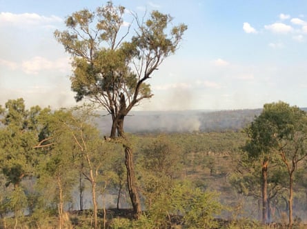 Fires on Gilberton Station, Queensland, Australia