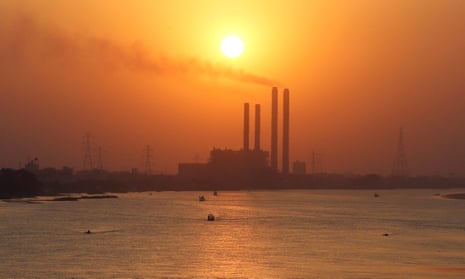 A power station on the River Nile, Cairo
