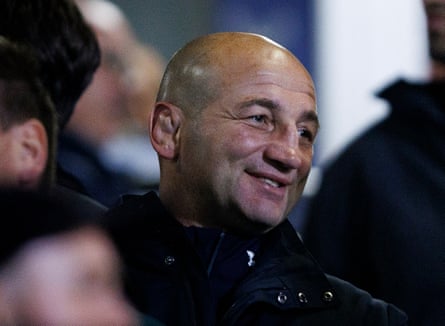 Steve Borthwick watches Bath take on Sale at The Recreation Ground.