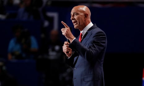 Tom Barrack was arrested on Tuesday, the justice department said in a statement.