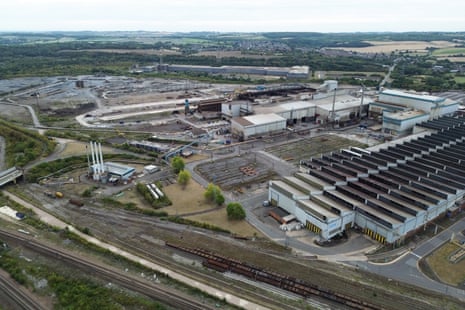 The steel site in Rotherham. Unions have been seeking assurances about when operations can resume there and at the Stocksbridge plant.