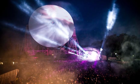 The giant Lovell telescope will provide the dramatic backdrop for Bluedot’s main stage. 