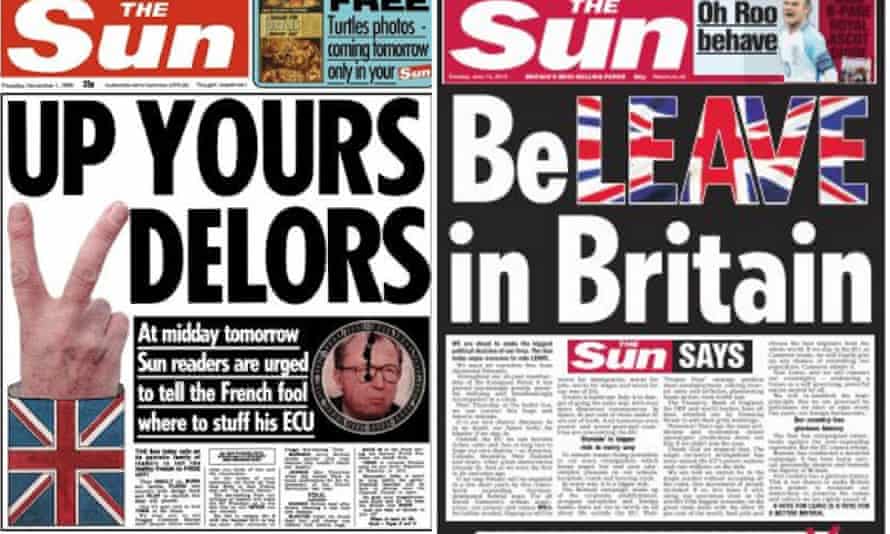 The Sun S Brexit Call Is Unsurprising But It Has A Symbolic Significance Media The Guardian