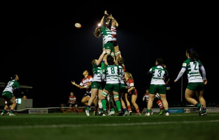 Trailfinders take on Gloucester-Hartpury in a Premiership Women’s Rugby match in 2024