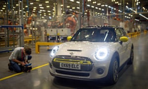 The Mini Electric is unveiled at the BMW factory in Cowley, Oxfordshire
