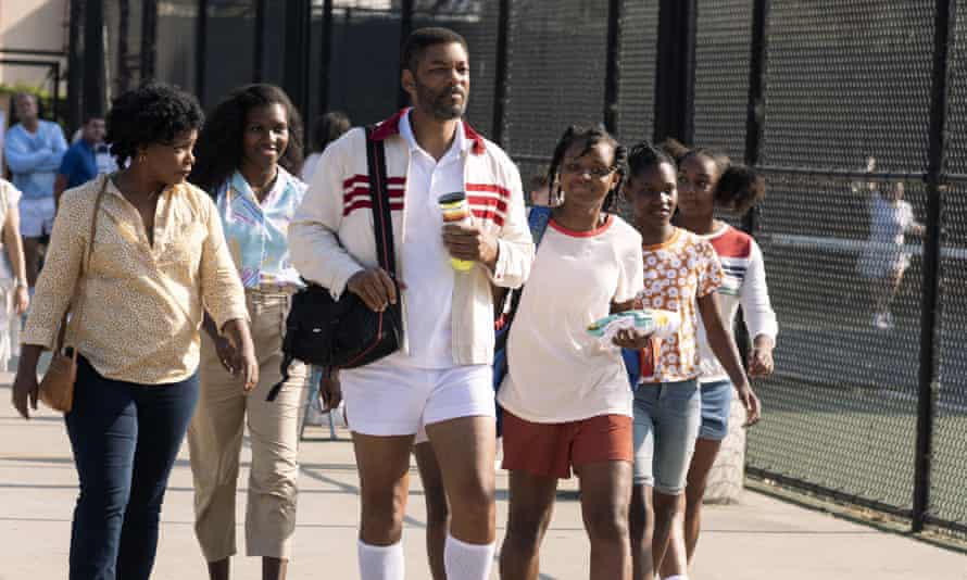 Will Smith in King Richard with co-stars