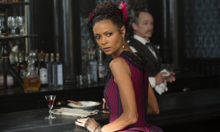 Thandie Newton as Maeve Millay in Westworld.