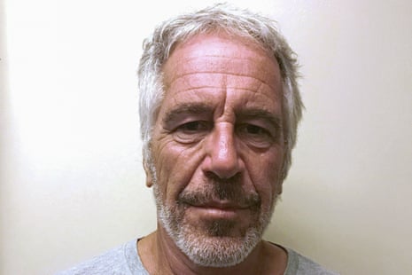 A disheveled Epstein in a sex offender registry photo.