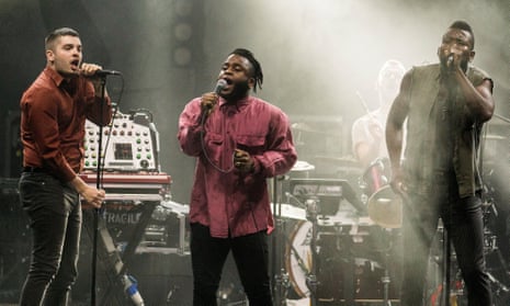 Young Fathers performing in Glasgow in 2015