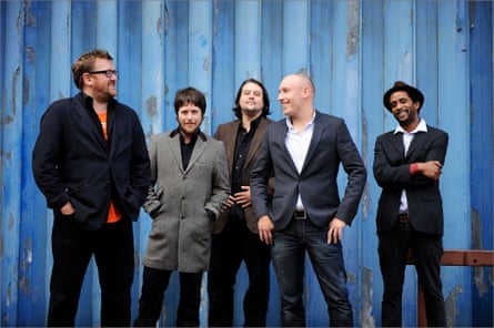 ‘These aren’t ordinary times and Andy isn’t an ordinary man’ … Guy Garvey, far left, and Elbow.
