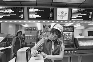 Employees at McDonald’s in Southfield, Michiganin 1978