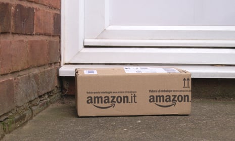 Amazon parcel on doorstep