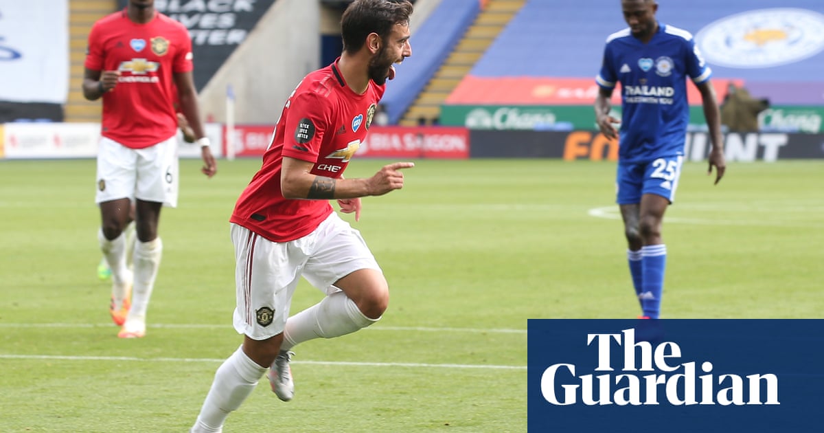 Manchester United reach Champions League after Fernandes sinks Leicester