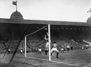 Chelsea beat Millwall 2-0 at Wembley to win the Souther Cup final in 1945.