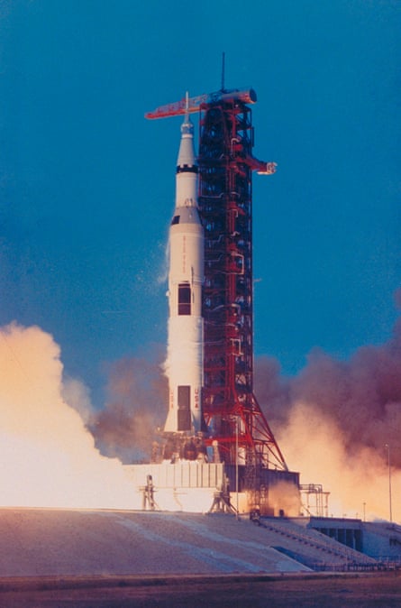 the apollo 13 rocket lifts off from launch pad a of the kennedy space center, cape canaveral, florida, 11 april 1970