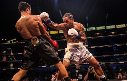 Regis Prograis unleashes a right hook during his WBC super-lightweight title victory over Jose Zepeda in November 2022