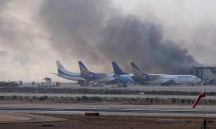 The Taliban attack on Jinnah International airport in which more than 30 people died