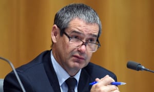 Stephen Conroy at Senate estimates. 