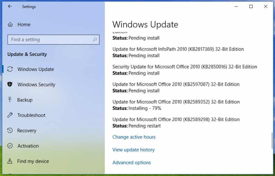 How Can I Stop An Unexpected Windows 10 Update Windows 10 The Guardian