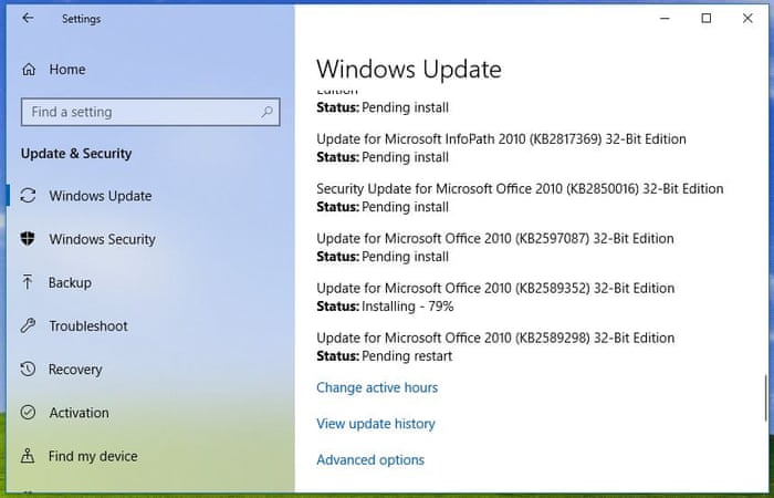 disable windows 10 update popup gpo