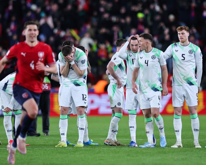 Ireland dreams end in shootout heartbreak after Krejci’s late goal rescues Czechs