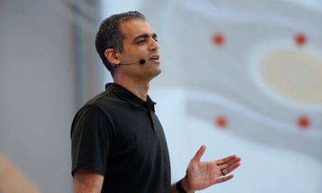 Sameer Samat of Google speaks onstage during the annual Google I/O developers conference in Mountain View, California.
