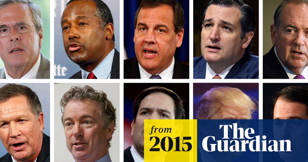 The Republican Debate Meet The 2016 Candidates Us Elections 2016 The Guardian The Republican Debate Meet The 2016 Candidates Us Elections 2016 The Guardian