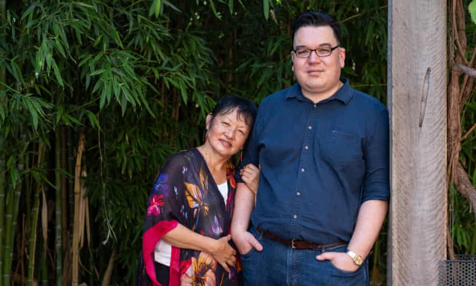 Tom Plevey and his mother Kathy See-Kee in Tamworth, Australia