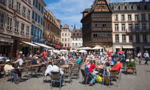 Place de la Cathédrale in Strasbourg.