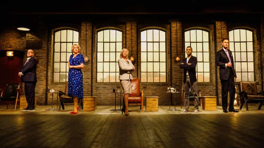 Touker Suleyman, Sara Davies, Deborah Meaden, Tej Lalvani and Peter Jones