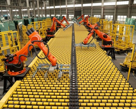 A robot chip making system