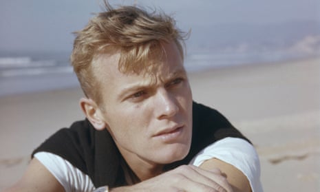 American actor Tab Hunter on a beach, circa 1955. 