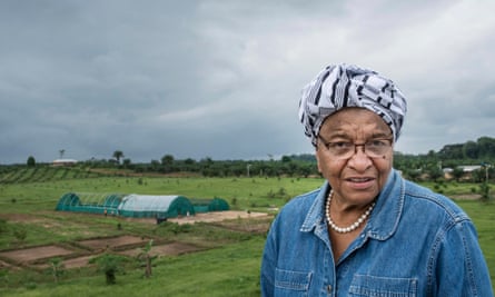 ‘This is where I grew up’. Ellen Johnson Sirleaf in the Liberian countryside.