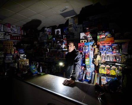 A hardware in Granada, Spain, during the electricity blackout in April