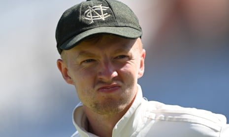 A headshot of Lyndon James in a Nottinghamshire cap