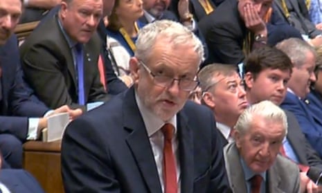 ‘Eighteen months since the referendum, no answers to the questions,’ the Labour leader said at PMQs.