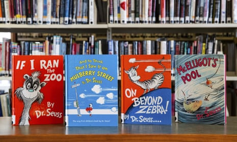 Four of the six Dr Seuss books that will no longer be published, along with Scrambled Eggs Super! and The Cat’s Quizzer.