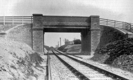 Congham bridge, west Norfolk, photographed before the railway line closed in 1959.