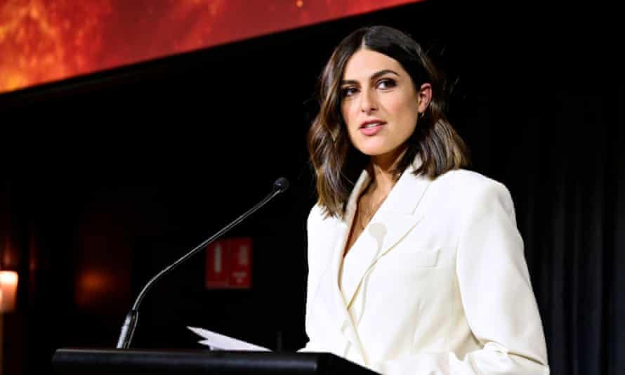 Walkleys host Sarah Abo, from Nine, at the awards