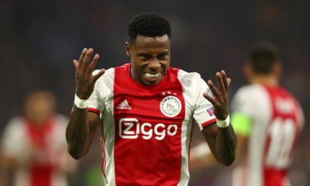 Quincy Promes thought he had opened the scoring for Ajax.