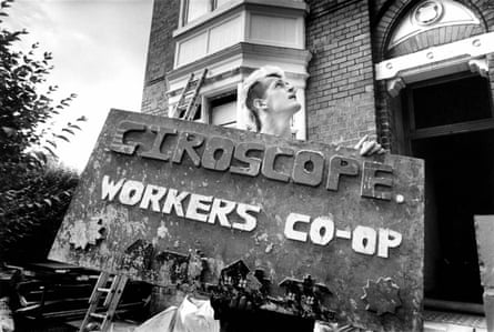 Giroscope workers’ co-op sign, Hull, 1980s.
