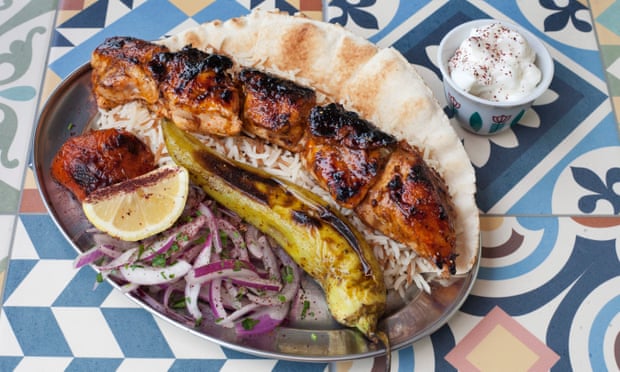 'A rich bronzed sheen': chicken shish.