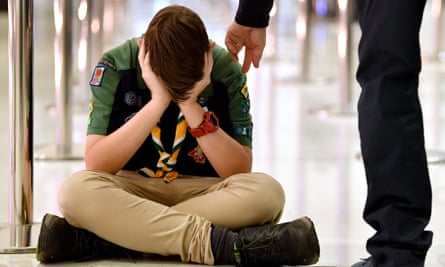 A scout at Sydney airport.