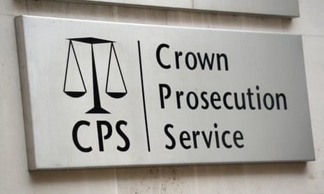 Crown Prosecution Service sign in Westminster, London