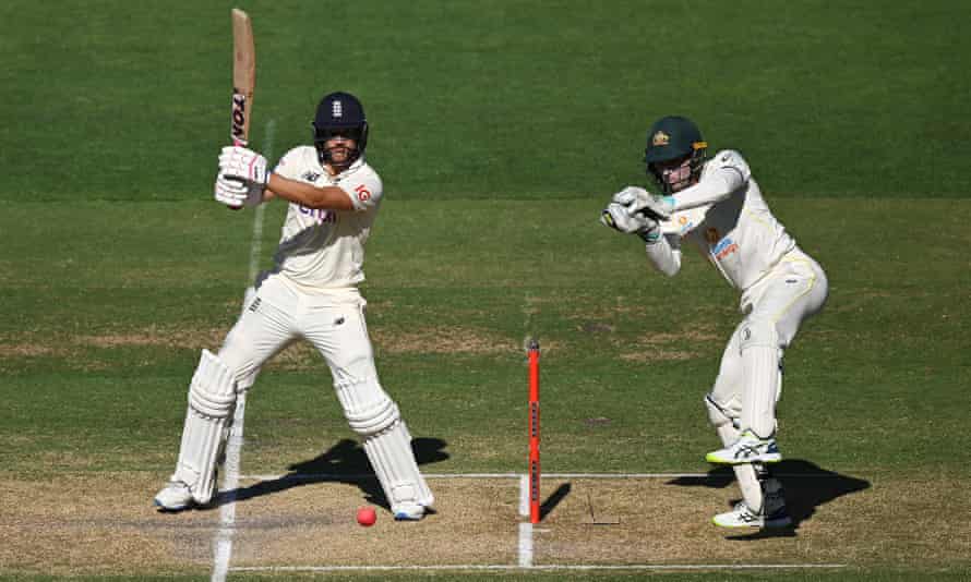 Dawid Malan, pictured batting against Australia, was one of England’s bright spots before losing his wicket.