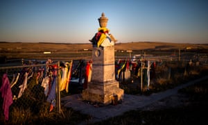 The Wounded Knee Memorial on Pine Ridge Reservation in South Dakota.