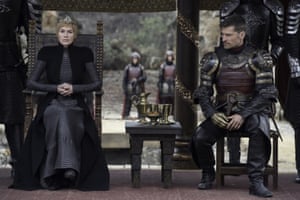 Lena Headey and Nikolaj Coster-Waldau as Cersei and Jaime Lannister