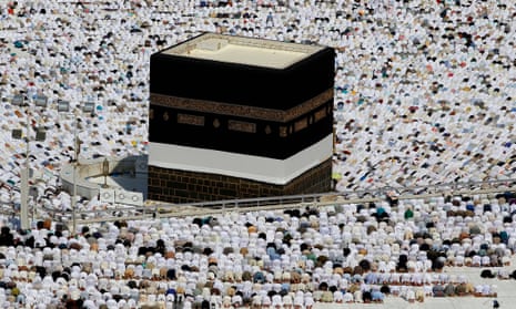 Muslims in Mecca during the annual hajj pilgrimage