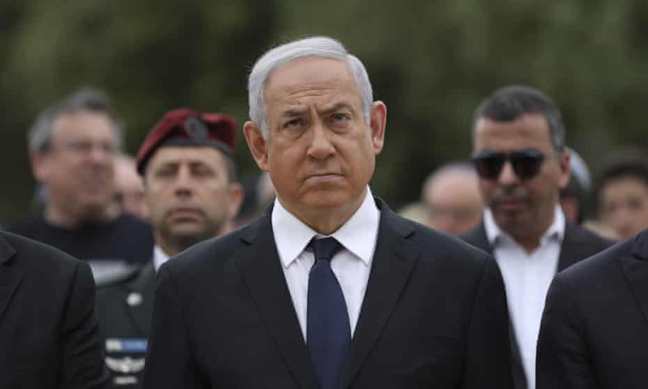Israeli prime minister Benjamin Netanyahu at a ceremony for Holocaust Remembrance Day, Jerusalem, May 2019