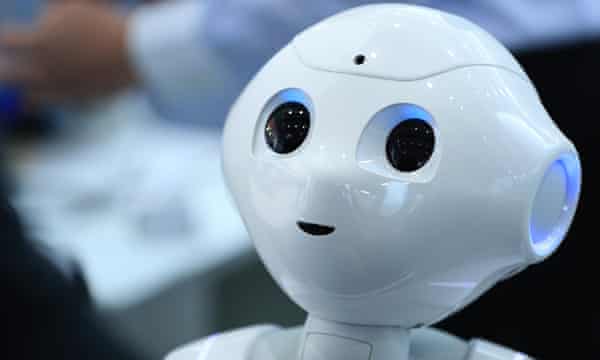 A Pepper humanoid robot.
